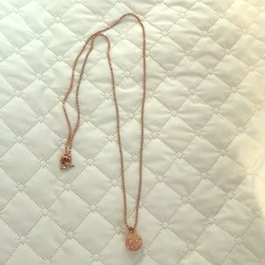 MK rose gold necklace